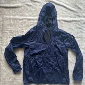 ALO Yoga Men's Navy Lightweight Hooded Shell Jacket